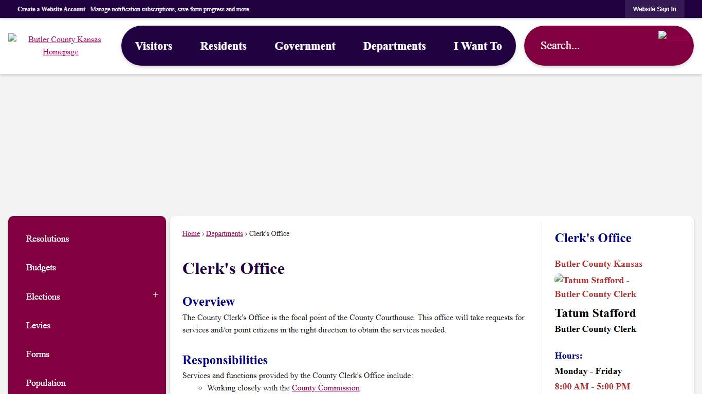 Clerk's Office | Butler County, KS - Official Website